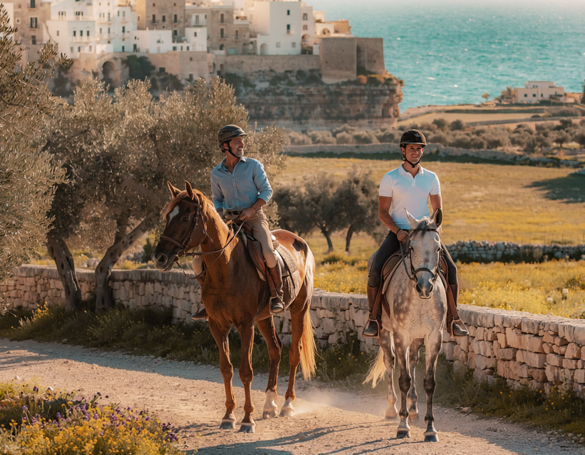 Giro a Cavallo tra le Campagne di Polignano a Mare